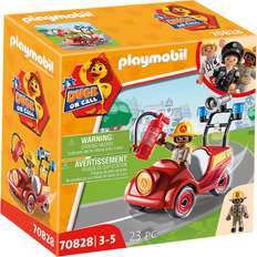 Fire Fighters Play Set Playmobil Duck On Call Fire Department Mini Car