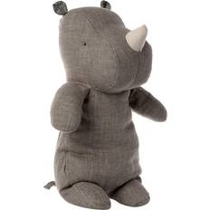 Maileg Mjukisdjur Maileg gosedjur Safari friends medium rhino Dark grey 34 cm