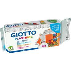 Blanc Pâtes à Modeler Giotto Plastiroc Lufttørrende Ler 1 Kg, Hvid