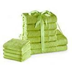 AmeliaHome Amari towel set Badlakan Grön