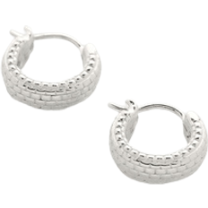 Monica Vinader Jewellery Monica Vinader Heirloom Huggie Earrings - Silver