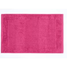 Homescapes Plain Cotton Raspberry Bath Mat