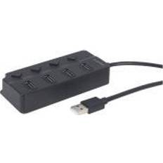 Powered hub Gembird USB 2.0 Powered 4-Port Hub