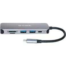 E reader D-Link DUB-2325/E 5in1 USB-C Hub with Card Reader