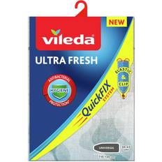 Vileda Bügelbrettüberzüge Vileda 110x30cm Quick Fix Elastic Anti Bacterial Board Cover