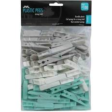 Klädnypor JVL Strong Hold Rust Resistant Plastic Pegs Aqua