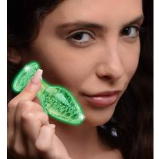 Booty Sparks Glow-in-The-Dark Glass Anal Plug Small