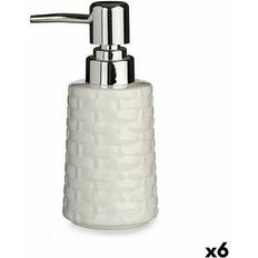 Silver White Ceramic Soap Dispenser 150 ml