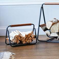 Ivyline Leather Sling Kindling Holder - Black
