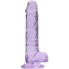 Sugpropp RealRock Lila Dildo Med Sugpropp 17cm