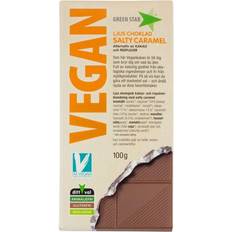 Star vegan Green Star Vegan Ljus Choklad Salty Caramel 100 g