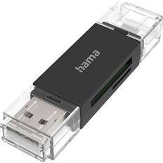 Hama USB 2.0 USB-A/Micro OTG Card Reader (00200130)