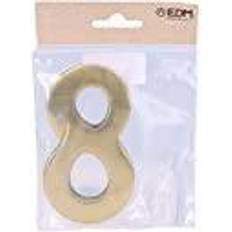 Oro Porta Jabones y Dispensadores Edm Numero 8 Laton Pulido 10 cm Fijacion Invisible