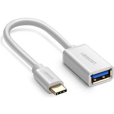 Cables Ugreen USB-C 3.0 OTG Adapter white