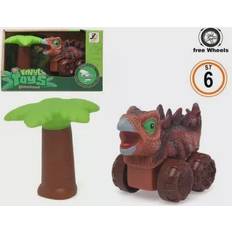 Animal Coches Atosa BB Kids-Coche de juguete Dinosaur Series 20 x 12 cm Marrón