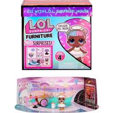 LOL Surprise Dolls & Doll Houses LOL Surprise Furniture Sweet Boardwalk with Sugar Doll and 10 Surprises, Doll Candy Cart Furniture Set, Accessories