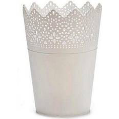 Ibergarden White Plastic Plant Pot 15 x 18 cm