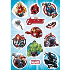 Sukkerprint Dekora Avengers Sukkerprint Ø3,5-6cm Kagedekoration