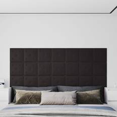 Akoestische Panelen vidaXL Wandpanelen 12 St 1 08 M² 30x30 Cm Kunstleer Zwart