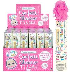 Vaaleanpunainen Konfettitykit Henbrandt (Girl) Gender Reveal Baby Shower Confetti Cannon Shooter