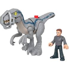 Jurassic Park Legetøj Jurassic Park Imaginext World Breakout Blue Dinosaur Figure Pack