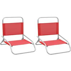 Arredamento da campeggio vidaXL Folding Beach Chairs 2pcs