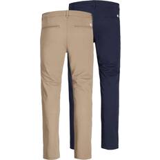 Jack & Jones JJIMacro JJDave Hose Beige/Dunkelblau