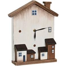 Dkd Home Decor "Namizna ura Hvid Huse (26 x 7 x 31 cm)