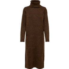 Only Onlbrandie Langes Strickkleid - Dunkelbraun