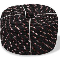 Marine Ropes vidaXL Marine Rope Polypropylene 6 mm 500 m Black black and red