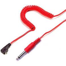 Flash Cable, red, jack plug, 6,35mm
