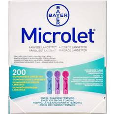 Microlet Bayer Kulørte Microlet Lancetter (Glucolanz)