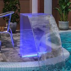 Fontane e Stagni da Giardino vidaXL Fontana Da Piscina Con Led Rgb In Acrilico 51 cm Arredo Giardino