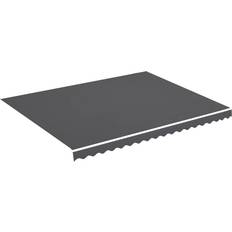 vidaXL Replacement Fabric for Awning Anthracite Awning Top Garden