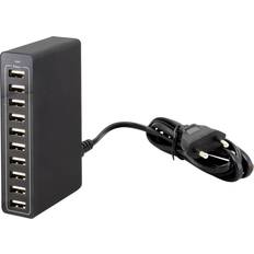 Multiladdare batterier Securit LED Multiladdare med 10 USB-portar