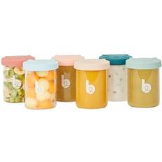 Conteneurs de nourriture pour bébé et distributeurs de lait en poudre Babymoov ISY Bowls bol à couvercle Glass 6x250 ml