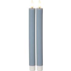 LED-kynttilät Star Trading Antikljus 2-pack Flamme Stripe