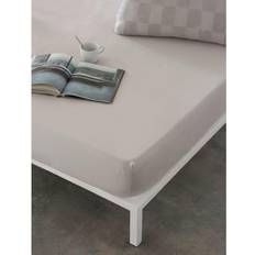 Gris Juegos de cama Inpassat underlakan Naturals ELBA Ljusgrå 105 190/200 Säng 105