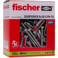 Duopower 6 x 30 Fischer DUOPOWER 6x30 S PH TX Rawlplug 10..