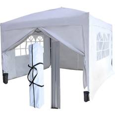 Birchtree White Waterproof Pop Up Garden Gazebo