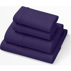 Bed Sheets Purple Split King SoftStretch Bed Sheet Purple