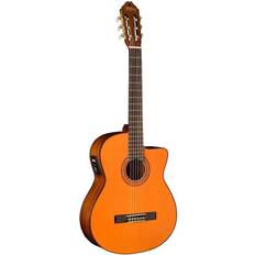 Washburn Musical Instruments Washburn C5CE Classical Cutaway Acoustic Electric Guitar, Natural