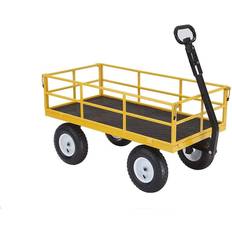 Heavy duty wagon GORILLA CARTS Heavy Duty Steel Utility Cart