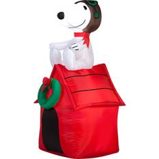 Christmas Party Decorations Gemmy Inflatable Decorations Snoopy on House