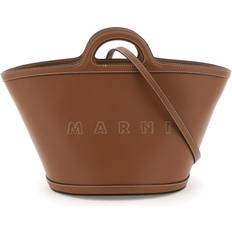 Marni Tasker Marni Brun Læder Tote Taske - Brun