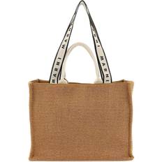 Marni Uld Stilfuld Skuldertaske Uld - Beige