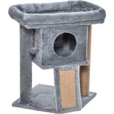 Cat Scratching Furniture - Cats Pets Pawhut Cat Tree Activity Centre Scratching Cat