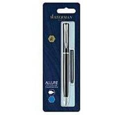 Waterman allure Waterman Allure Fountain Pen Black Lacquer Fine Nib Blue Ink Bestillingsvare, 12-13 dages levering