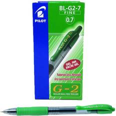 Pilot penna g2 07 Pilot G207 Infällbar gel kulspetspenna 0,7 mm spets (låda med 12) grön