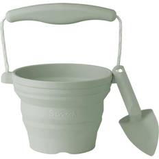 Plastica Giocattoli per la Sabbia Scrunch Gardening Set Sage Green